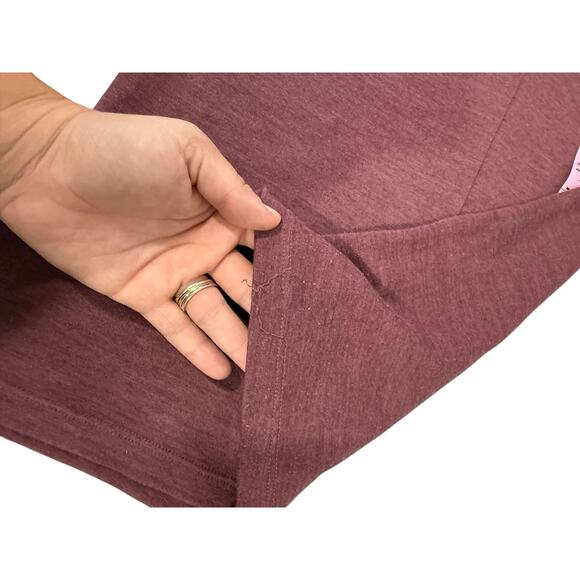 Nau Womens Wool Blend Half Zip Base Layer Top Brown Rose Womens XS - Picture 8 of 9